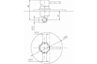 Смеситель для душа Rav Slezak Seina SE983LSM бронза